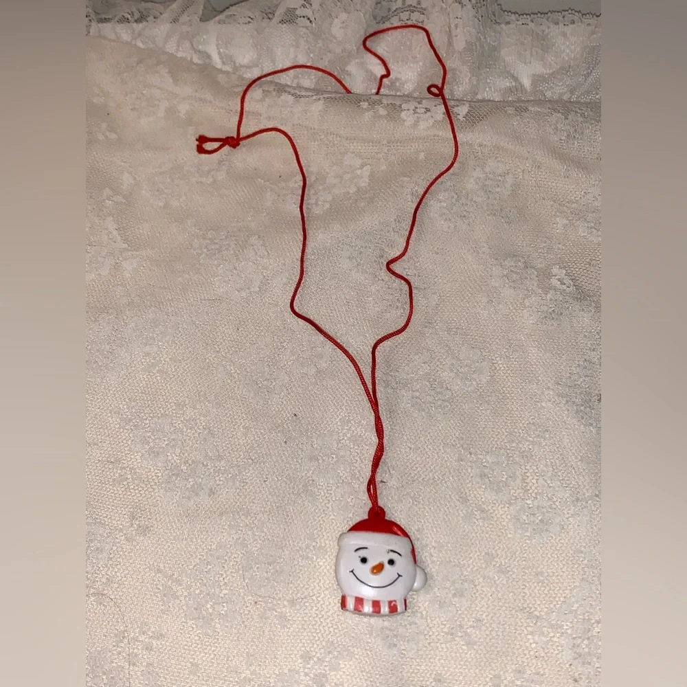 Koolaide looking Santa Necklace one inch rubber pendant